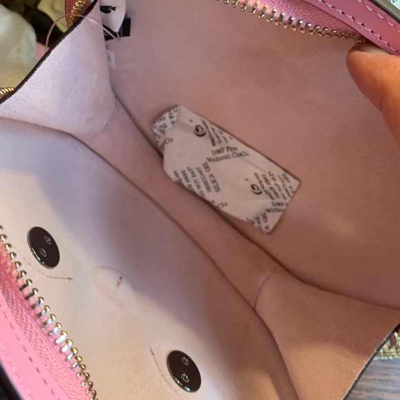 LIMITED ED🔥Authentic KATE SPADE Italian leather Cat zip top crossbody/Clutch - Picture 4 of 13